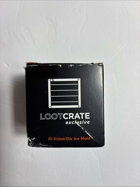 Loot Crate 20 sided die ice mold -fun gift